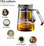 YJX Magnetic Glass Teapot, 25.4oz Small Enchanted Brewing Tea Pot, Witchcraft Magic Borosilicate Tea Set with Strainer for Loose Leaf or Herbal, Exquisite Kettle Gift for Tea Lovers(Silver) - Image 4