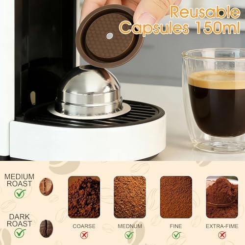 A5 150ml Reusable Steel Coffee Capsule Kit with Tamper - Image 2