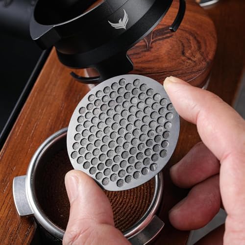 54mm Espresso Accessory Set For Breville Machines Includes Walnut & Leather Tamping Mat, Calibrated Tamper & Distributor, Dosing Funnel & Puck Screen, Bottomless Portafilter - Image 6