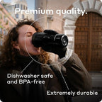 BOBBER - 16 Oz Vacuum Insulated Stainless Steel Portable Travel Coffee Mug With 100% Leakproof Locked Lid (Black Coffee) - Image 5