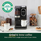Cuisinart Single-Serve Coffee Maker + Coffee Grinder with 8 oz., 10 oz., and 12 oz. Serving Size, Compatible with Single-Cup Pods, 48-Ounce Removable Reservoir, Stainless Steel, DGB-2 - Image 2