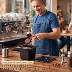 2.2L Large Espresso Knock Box with Lid, Stainless Steel Knock Box - Image 5