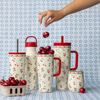 Corkcicle x Rifle Paper Co. 12 oz Insulated Tumbler, Cherries - Image 2