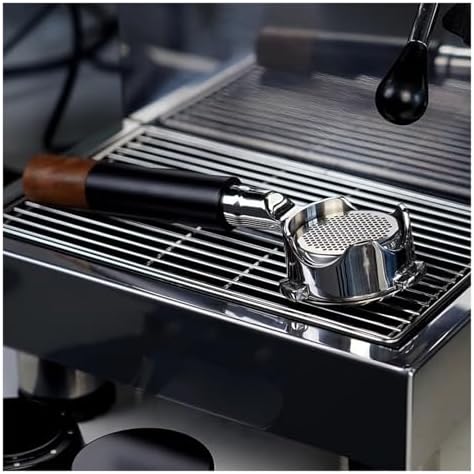 Openwork Bottomless Portafilter, Compatible For IKAPE,Stainless Steel And Walnut Espresso Handle,54 / 58mm Extraction Precision Basket(58mm Silver) - Image 4