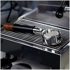Openwork Bottomless Portafilter, Compatible For IKAPE,Stainless Steel And Walnut Espresso Handle,54 / 58mm Extraction Precision Basket(58mm Silver) - Image 4
