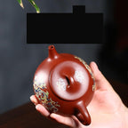 Tea Pots For Loose Tea Chinese Retro Classic Purple Clay Pot Home Office Teapot Retro Style Tea Set Suitable For Most Teas Tea Infuser Pot - Image 4