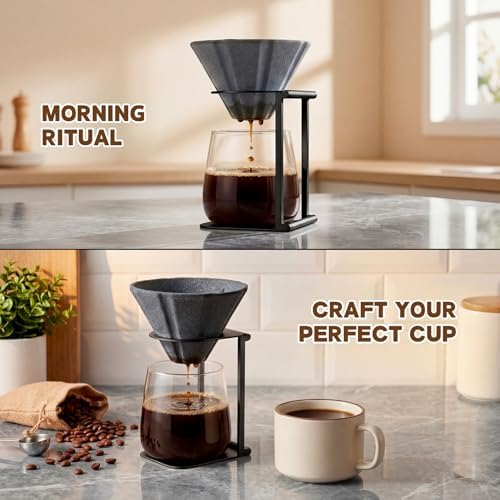 Ceramic Coffee Filter + Aluminum Alloy Stand - Image 3