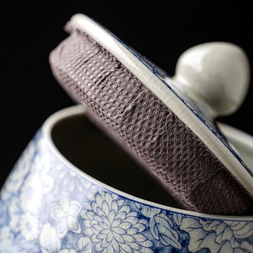 Tea Tin Loose Leaf Tea Storage Ceramic Tea Storage Cans Tea Cans Retro Sealed Cans Home Tea Cans Tea Canister - Image 5