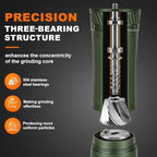 Manual Coffee Grinder with 38mm Titanium Coated Conical Burr, Premium Hand Coffee Grinder with External Adjustable Setting for Espresso, Pour Over & French Press, Slim Waist Design,Green - Image 7