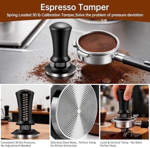 51mm Espresso Accessories Kit, 9 Pcs Espresso Tamper Tools Set - Image 3