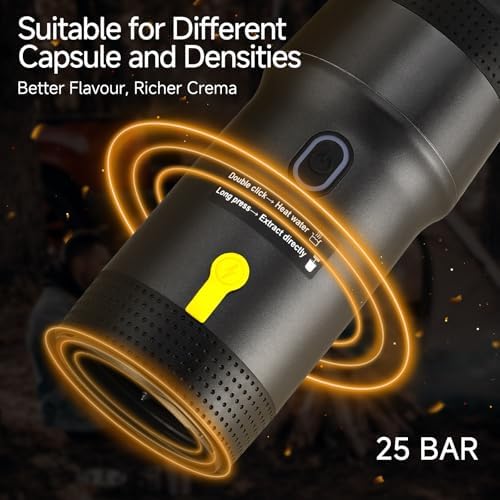 Portable Espresso Maker, 25Bar Self-Heating Coffee Maker - Image 4