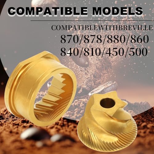 Conical Grinder Burr Set Replacement,Compatible with Sage/Breville Barista - Image 4