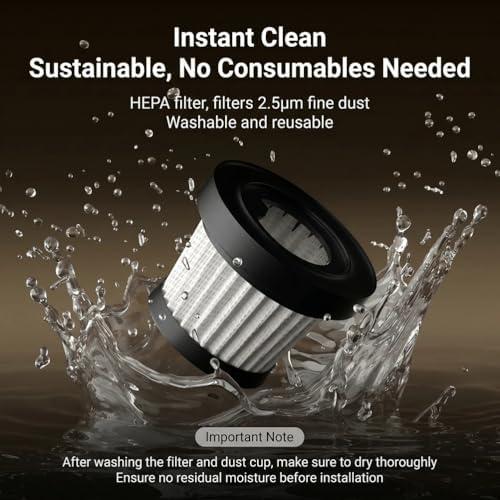 Portable Handheld Coffee Grinder Vacuum Cleaner, Coffee Powder Cleaner with Blowing & Inflating 2 Suction Modes, Mini Vacuum for Coffee Grounds - Image 5