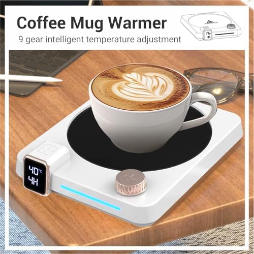 Buachois Mug Warmer Coffee Mug Warmer, Electric Cup Warmer Beverage Warmer Auto Shut Off for Desk Office (US Plug 110V) - Image 6