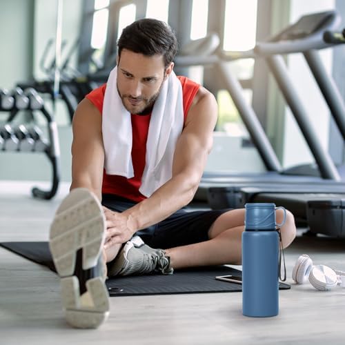 Double wall vacuum Leakproof stainless steel wide mouth insulated water bottle tea tumbler with cup,lid;smart thermoses hot coffee,thermal flask ice drinks with led digital temperature display - Image 6