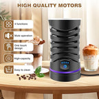 Milk Frother, 4 in 1 Electric Milk Frother and Steamer, 20oz Automatic Warm and Cold Foam Maker for Coffee,Latte, Cappuccino, Hot Chocolate - Image 7