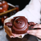 Tea Pots For Loose Tea Light Luxury Purple Clay Teapot Living Room Decoration Office Tea Set Art Teapot With Filter Hole Tea Set Tea Infuser Pot - Image 5