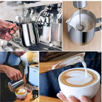 350ml/600ml (12oz/20oz) Milk Frothing Pitcher Steaming Pitchers Stainless Steel Coffee Latte Art Jug Cup with Pen,12oz(600ml (20 oz)) - Image 6