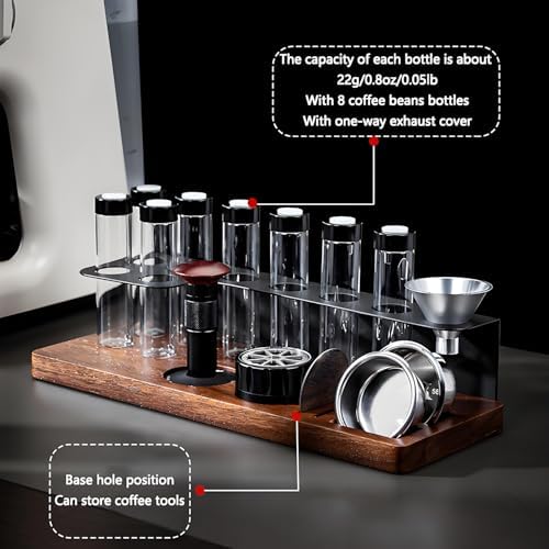 Single Dose Airtight Coffee Bean Storage Container with Tamping Station - Image 3