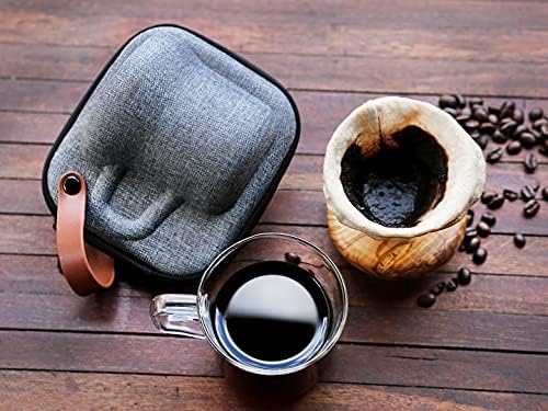 Taiwan Directly Shipped Eilong Minimal Travel Coffee Dripper Mug Set/Dark Color/ (280ml)-Reusable Filters - Image 3