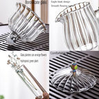 Glass Tea Set for Adults | Semi-Automatic Teapot with Loose Tea Infuser | 3-in-1 Tea Maker for Home & Office | Lazy Person's Tea Brewing Artifact - Image 4