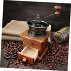 SHOWERORO Manual Coffee Bean Grinder Conical Burr Hand Crank Grain Mill Coffee Grinder for Beans Grains Vintage Design Easy Cleaning - Image 3