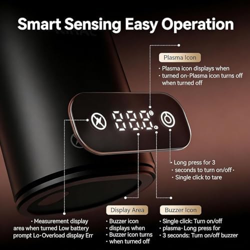 Coffee Dosing Cup Scale, Digital Espresso Measuring Tool with LED Display 0.1g Precision 0.3 to 500g Range Compatible with 58mm Portafilter for Weighing and Tamping Use - Image 4