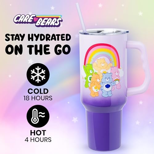 Silver Buffalo Care Bears Rainbow, Stainless Steel Tumbler, 40oz - Image 2