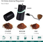 Portable Manual Coffee Grinder,with Stainless Steel CNC40 Conical Burr, All Metal Body, - Image 3