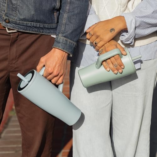BrüMate Era 30 oz Tumbler with Handle and Straw | 100% Leakproof Insulated Water Bottle Tumbler with Lid and Flexible SoftSip Straw | Made of Stainless Steel | Cup Holder Friendly | 30oz (Dune) - Image 7