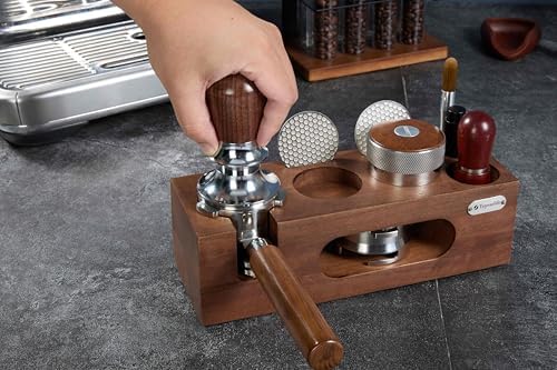 54mm Tamper Replacement for Breville tamper Adjustable Depth The espresso tamper made of Stainless Steel and Solid wood it's a good Coffee Tamper for Home espresso barista(53.3mm) - Image 5
