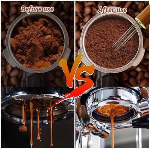 22 PCS Coffee Espresso Tamper Set, 51mm Espresso Accessories with Espresso Tamper, WDT Tool, Coffee Stirrer, Frothing Pitcher, Latte Art Pen, Tamper Mat, Coffee Stencils for Espresso Machine - Image 2