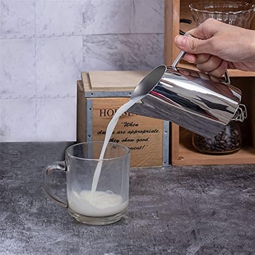 Gravy Boat Stainless Steel Milk frothing jug 150ML 350ML Espresso Coffee Pitcher Barista Craft Coffee Milk Frothing Jug Pitcher Sauce Jug (Color : 350ML) - Image 3