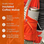 nCamp - Café, Portable Coffee Maker, Portable Espresso Machine, Compact Camping Coffee Maker, Stainless Steel Travel Coffee Maker with Camping Coffee Cup, Reusable, 12 oz - Image 5