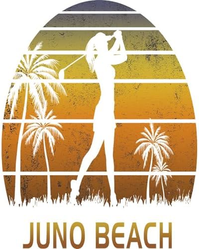 CafePress Retro Juno Beach Women'S Golf Gol Tumbled Stone - Set of 4 Coasters Set of 4 - Image 2