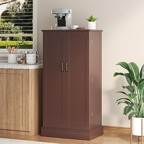 kepptory 47" Freestanding Kitchen Pantry Cabinet with Adjustable Shelves - Image 3