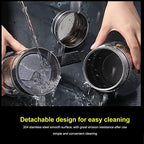 Zooke Classic Stovetop Espresso and Coffee Maker, Stovetop Espresso Maker Stainless Steel Italian Coffee Machine Maker, Crystal Glass 6 Espresso Cups Pot for Italian Cuban Café - Image 3
