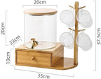 Water Pitcher Glass Fruit Juice Beverage Pot Set Cold Kettle Household Cold Water jug ​​Cup with Faucet Large Capacity high Temperature Resistance Water Jug - Image 3
