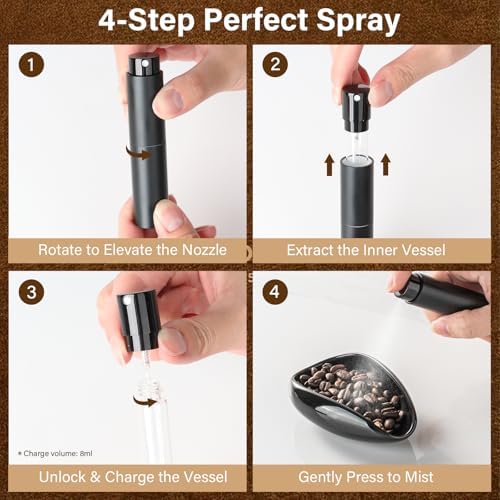 KitchenTour Ceramic dosing Cup & Anti-Static Sprayer & Grind Size Tool with Coffee Scale 3kg/0.1g - Image 4