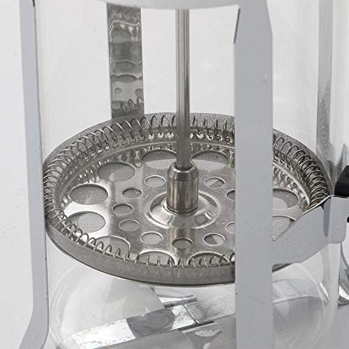 French Press Coffee Maker Filter Press Pot - 245*110mm, Stainless Steel & Borosilicate Glass, Milk Frother, Portable, Coffee & Tea Maker - Image 5