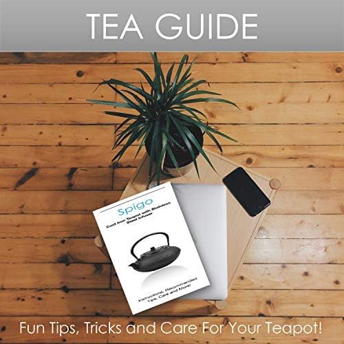 Hokkaido Cast Iron Enamel Teapot With Stainless Infuser, Dark Grey, 67 Ounces - Image 7