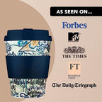 Ecoffee Cup 12oz (350ml) Van Gogh Reusable Coffee Cup – PLA Plant-Based Travel Mug with Silicone Lid, Melamine Free & Dishwasher Safe – Old Vineyard with Peasant Woman - Image 5