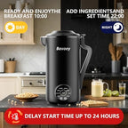 Nut Milk Maker Machine, Automatic Nut Milk Maker for Almond Homemade Milk,Oat,Plant-Based Milk and Countertop Blenders Almond Milk Maker Blenders,40oz Soy Milk Maker Delay Start/Self Clean/Keep Warm - Image 4