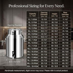 Water Dispenser with Spigot, Airtight Stainless Steel Milk Can - Image 2