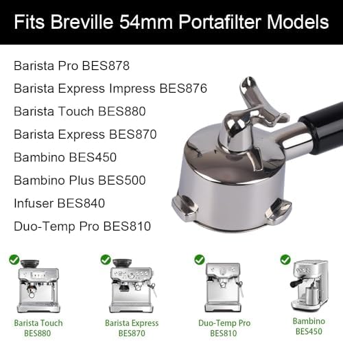 54mm Portafilter Double Spout for Breville Barista Express, Bambino Series - Image 2
