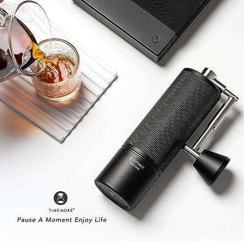 TIMEMORE Manual Coffee Grinder Chestnut C3S Max, Hand Coffee Grinder with Foldable Handle, Stainless Steel S2C Conical Burr Coffee Grinder, Adjustable Grind Setting for Espresso to French Press, Black - Image 7