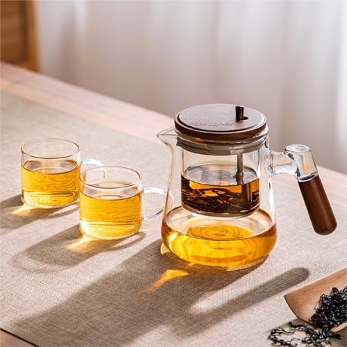 Glass Teapot Large Capacity with Removable Infuser for Home Office(Transparent) - Image 6