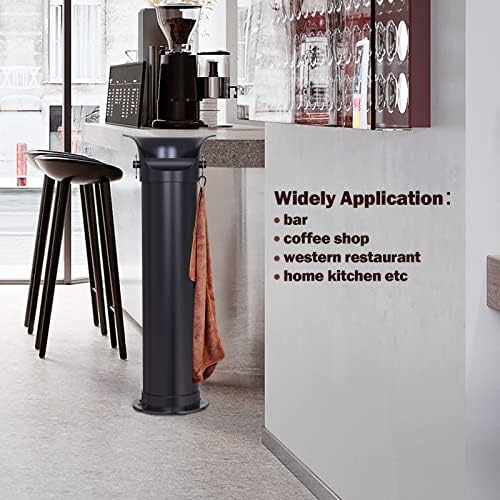 Knock Box for Espresso Grounds, Home and Commercial Use Knockbox with Removable Non-Slip Base & Barista Towel, Espresso Knock Box, Coffee Grind Collection Dump Bin, Extra Large - Image 4
