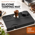 Espresso Tamping Mat 9 x5in,90° Corner Silicone Espresso Tamper Mat - Image 7