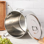Suclain 3 Pack 304 Stainless Steel Airtight Canister with Locking Clamp Metal Sealed Food Storage Containers for Flour Rice Cereal Grain Coffee Bean and Pet Food (12l+21l+33l) - Image 5